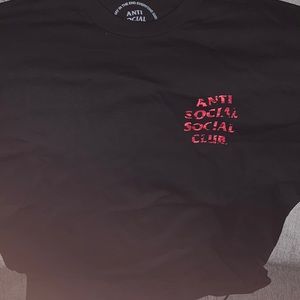 AntiSocialSocialClub Wild Life Black Tee Sz Large